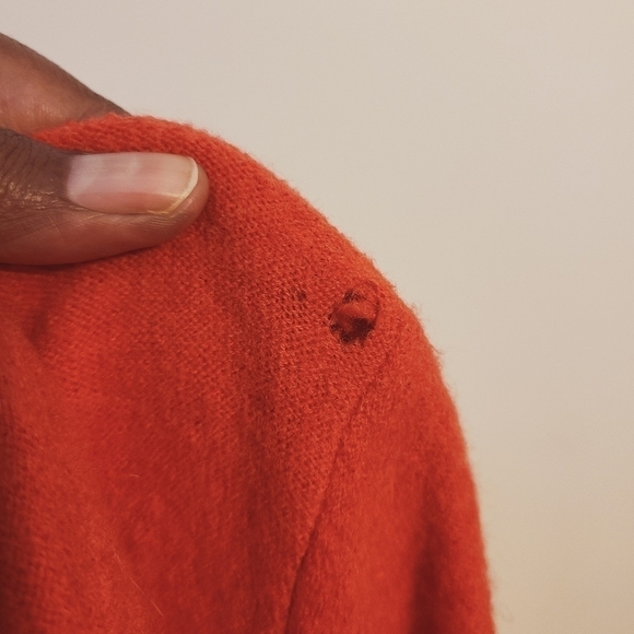 Anthropologie | Sparrow Women's Orange Wool Belted Jacket (Size Small) - Picture 14 of 16